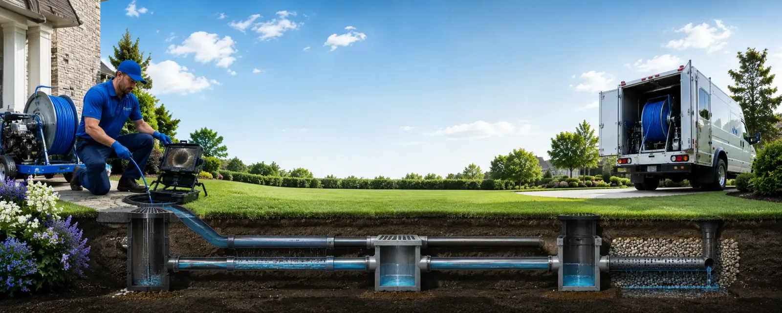 Outdoor drain cleaning information for Woodman, WI